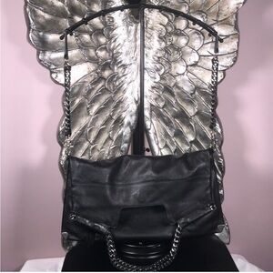 Black Leather Foley + Corrina Bag